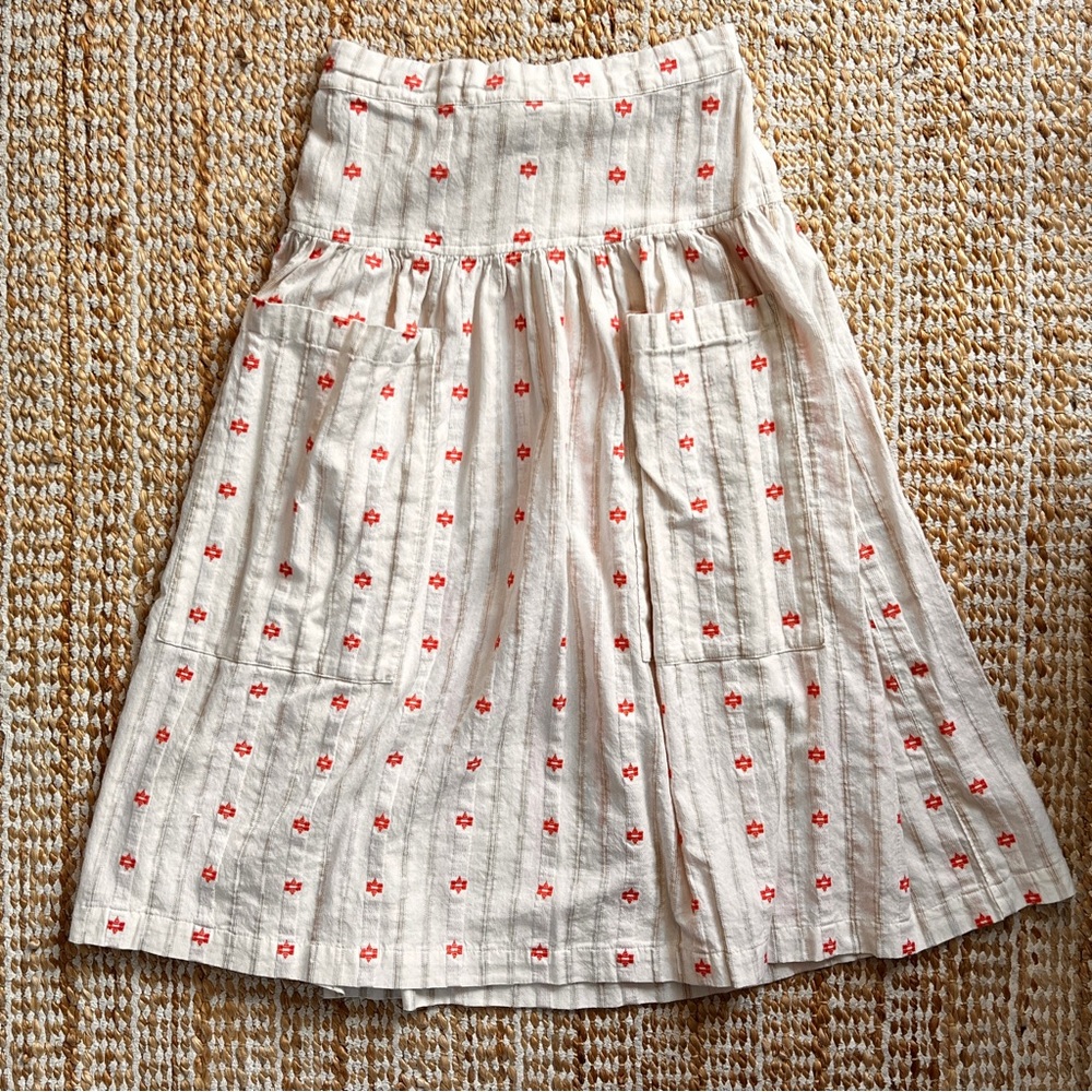 Ace & Jig Porto Skirt in Tulip Size XS Red White Floral